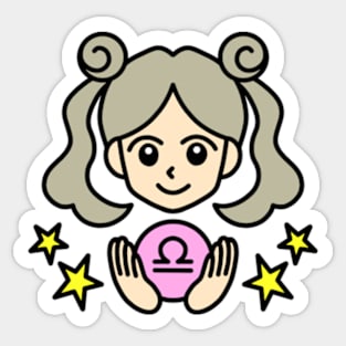 Libra Zodiac Sign Sticker